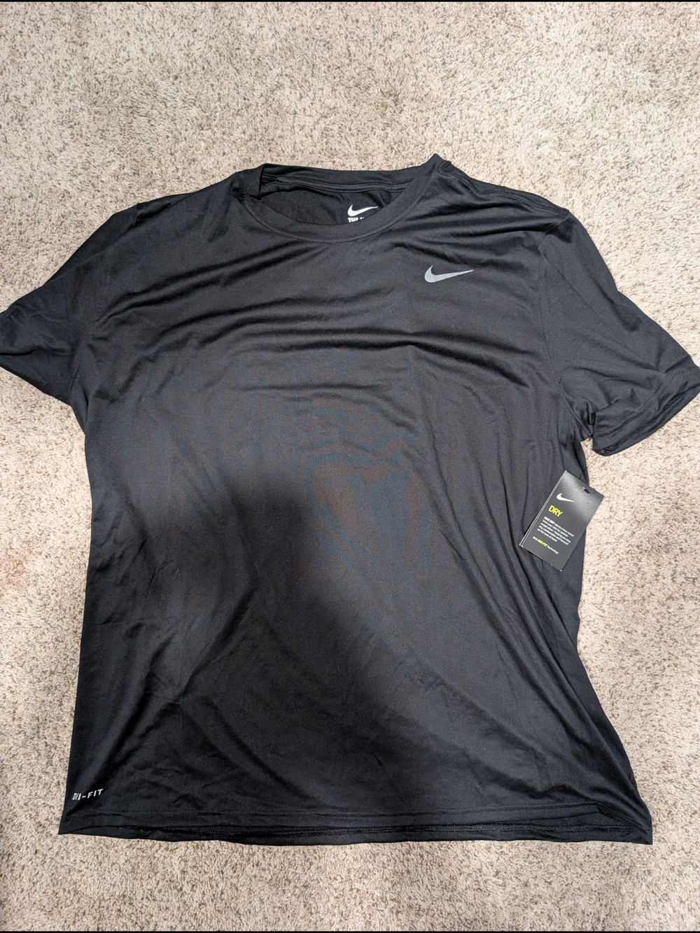 Nike Dri-Fit Black Athletic Tee